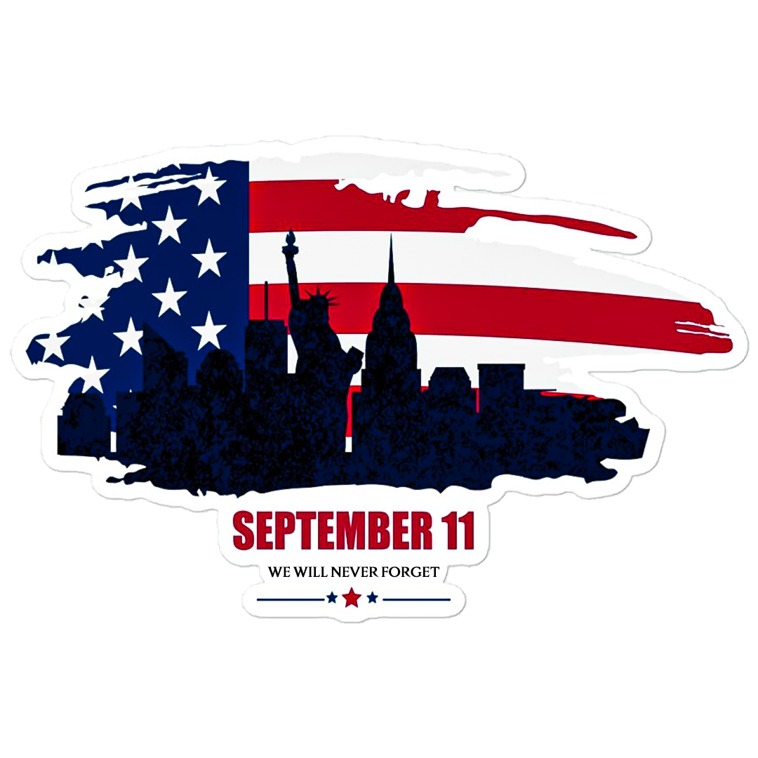 September Never Forget Patriot Day Sticker
