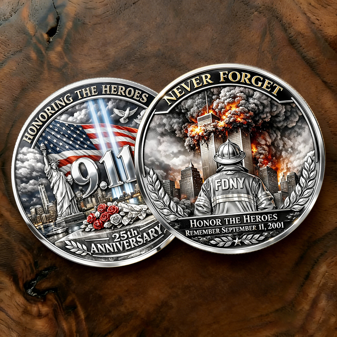 ❤️Last Day 60% OFF - 9/11 Never Forget – 25th Anniversary Commemorative Coin