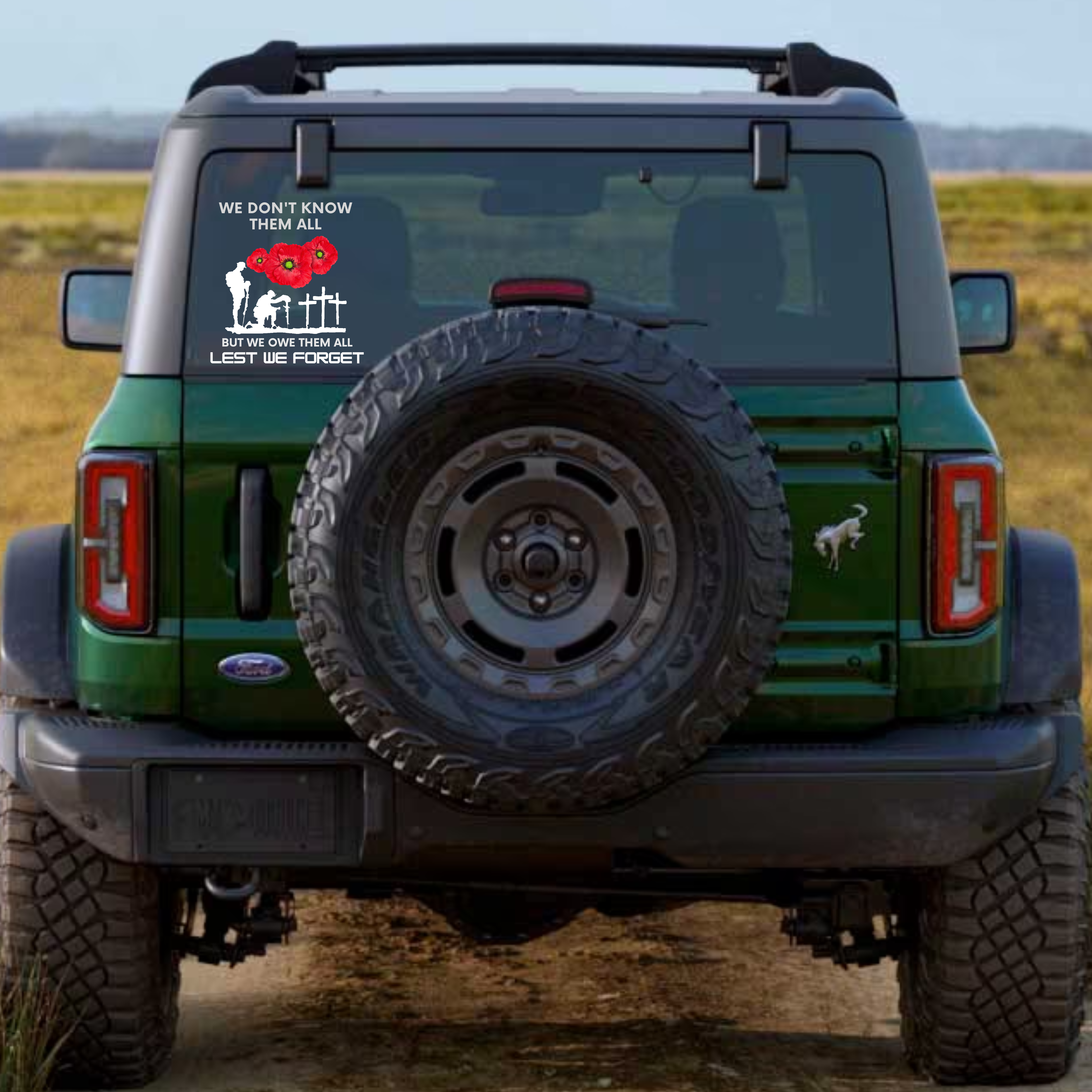 Honor and Remember Our Heroes Car Decal