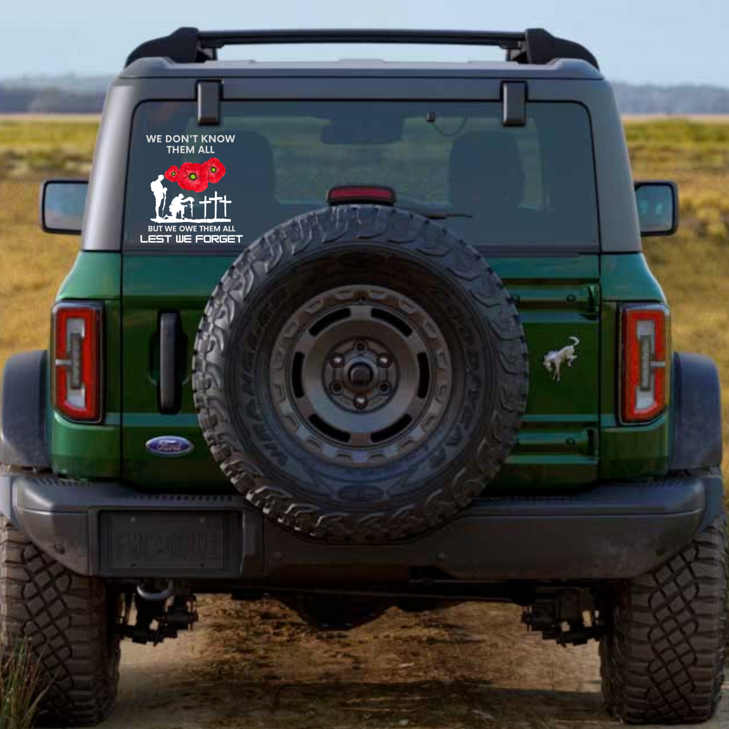 Honor and Remember Our Heroes Car Decal