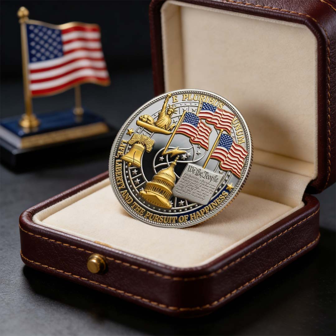 Flash Sale 60% OFF -“250 Years of Freedom” – America Semiquincentennial Commemorative Coin (1776–2026) 🇺🇸🪙