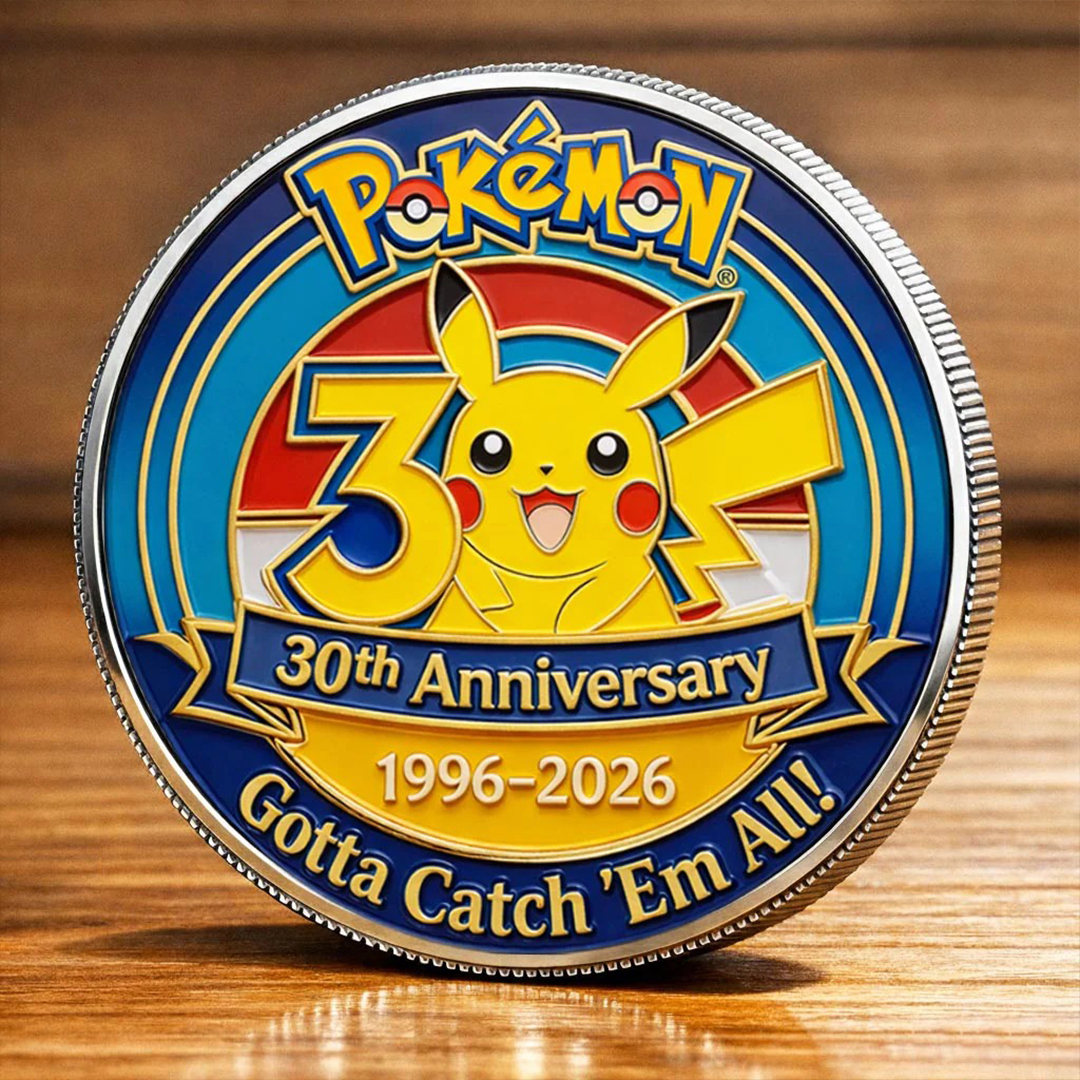 Poke 30th Anniversary Pika Collector Edition Printed Coin