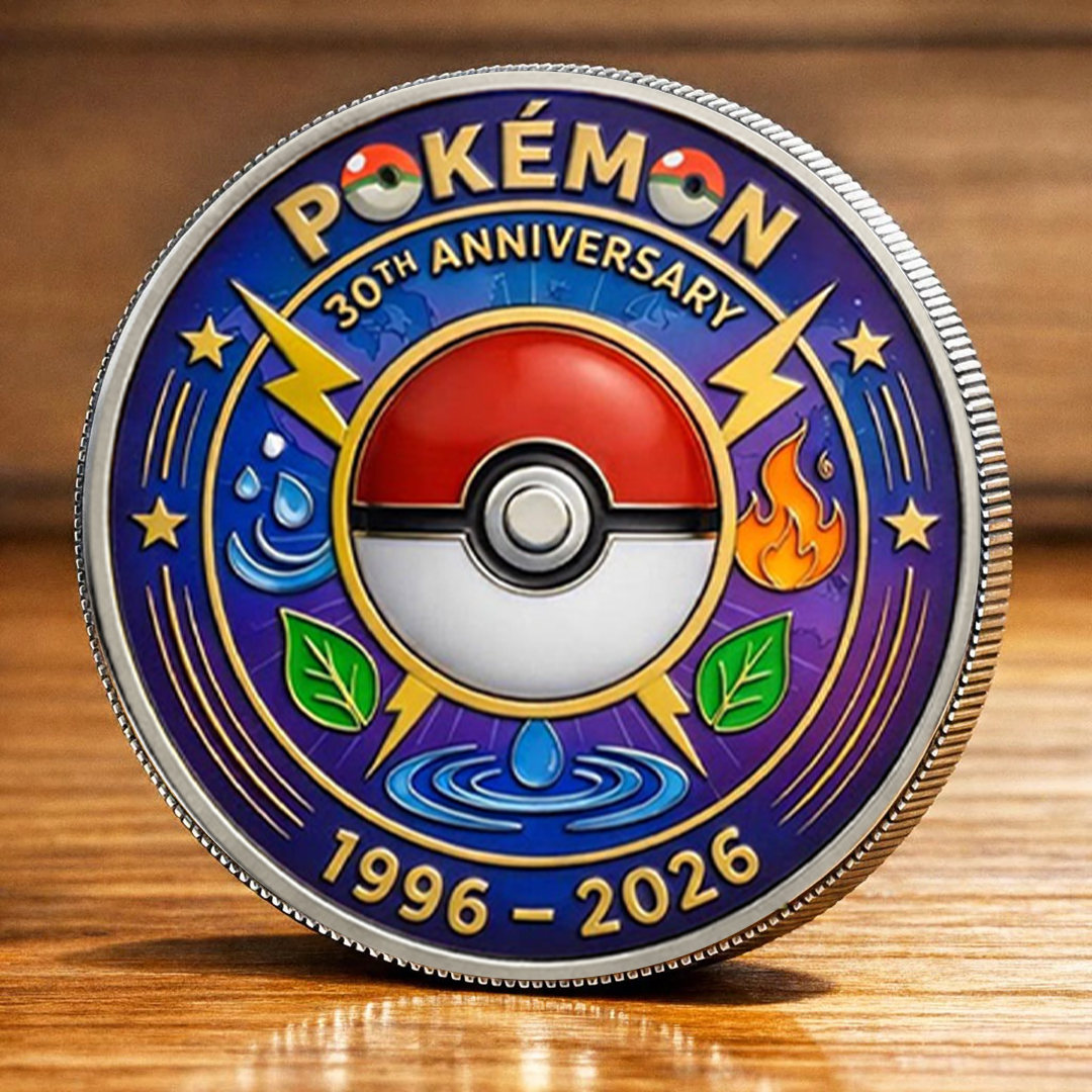 Poke 30th Anniversary Pika Collector Edition Printed Coin