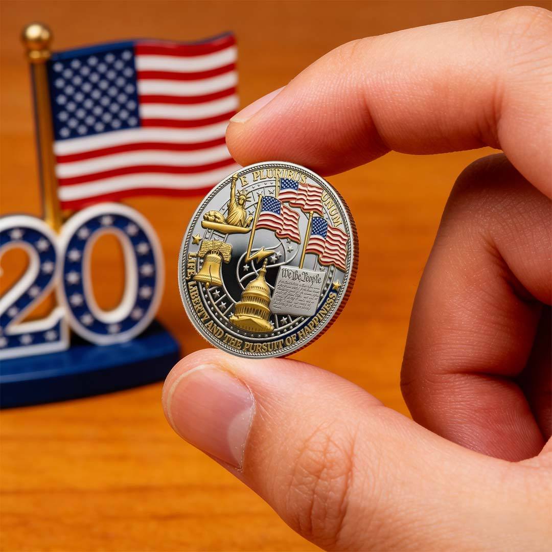 Flash Sale 60% OFF -“250 Years of Freedom” – America Semiquincentennial Commemorative Coin (1776–2026) 🇺🇸🪙