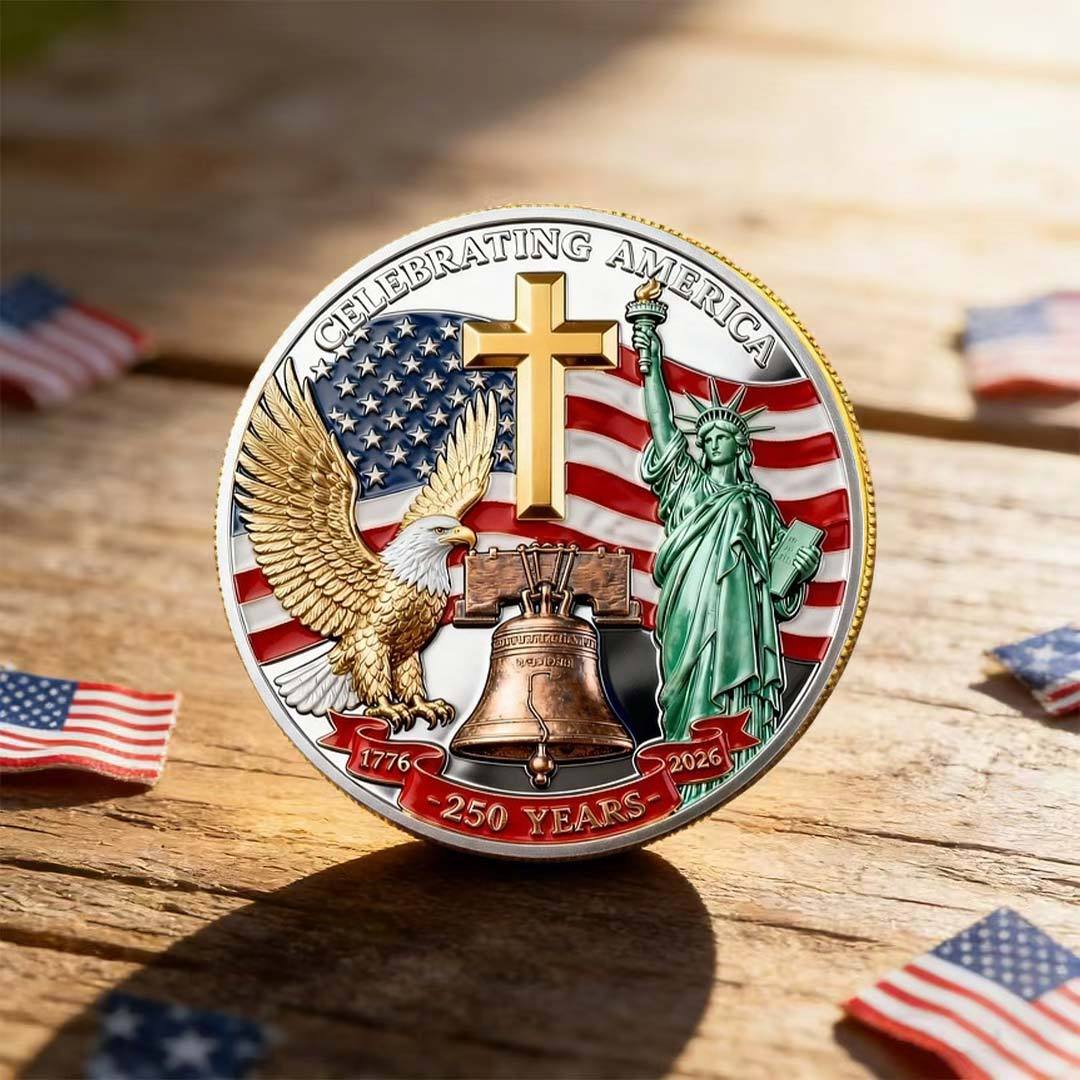 Flash Sale 60% OFF -“250 Years of Freedom” – America Semiquincentennial Commemorative Coin (1776–2026) 🇺🇸🪙