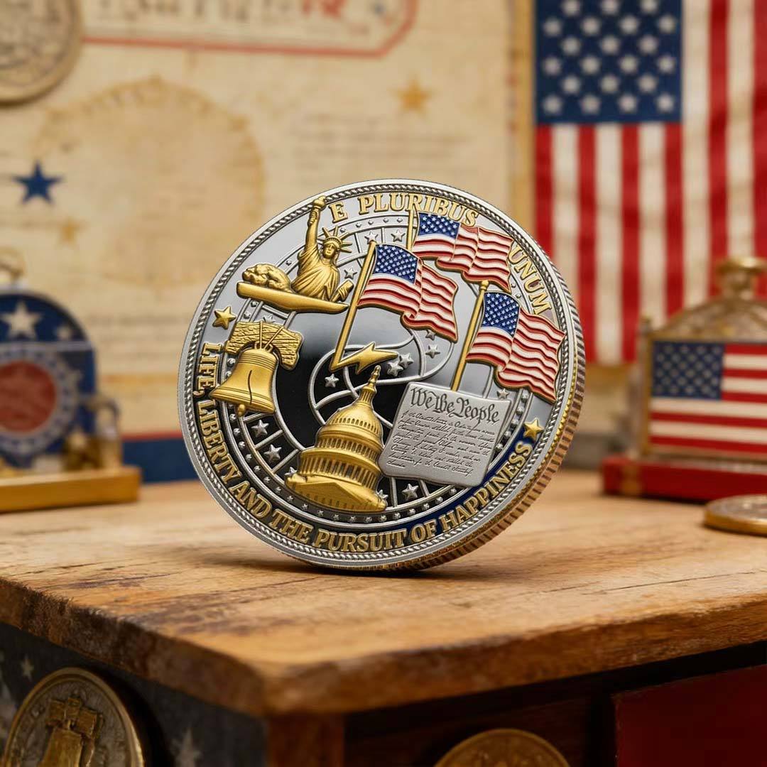 Flash Sale 60% OFF -“250 Years of Freedom” – America Semiquincentennial Commemorative Coin (1776–2026) 🇺🇸🪙