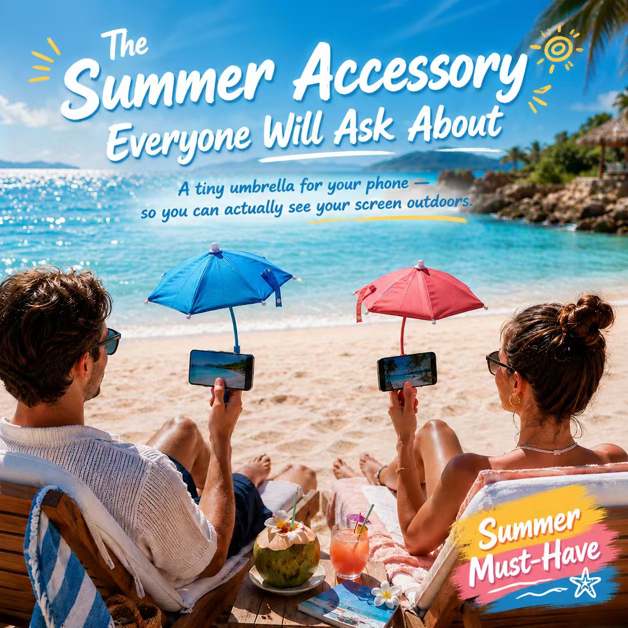 Magnetic Phone Sun Shade Umbrella – Adjustable Anti-Glare Screen Shield