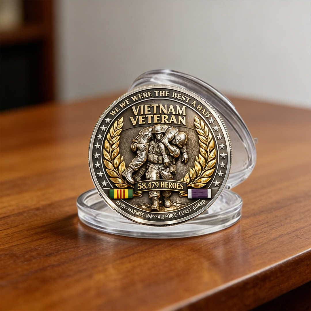 🏆Flash Sale 60% OFF - 🛩️🎖️Vietnam Veteran Tribute Coin – 58,479 Heroes
