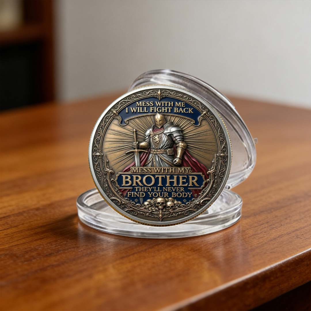 🏆Last Day 60% OFF - Brotherhood Warriors Commemorative Challenge Coin ⚔️🛡️🪙