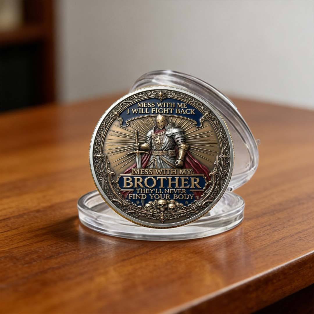 🏆Last Day 60% OFF - Brotherhood Warriors Commemorative Challenge Coin ⚔️🛡️🪙