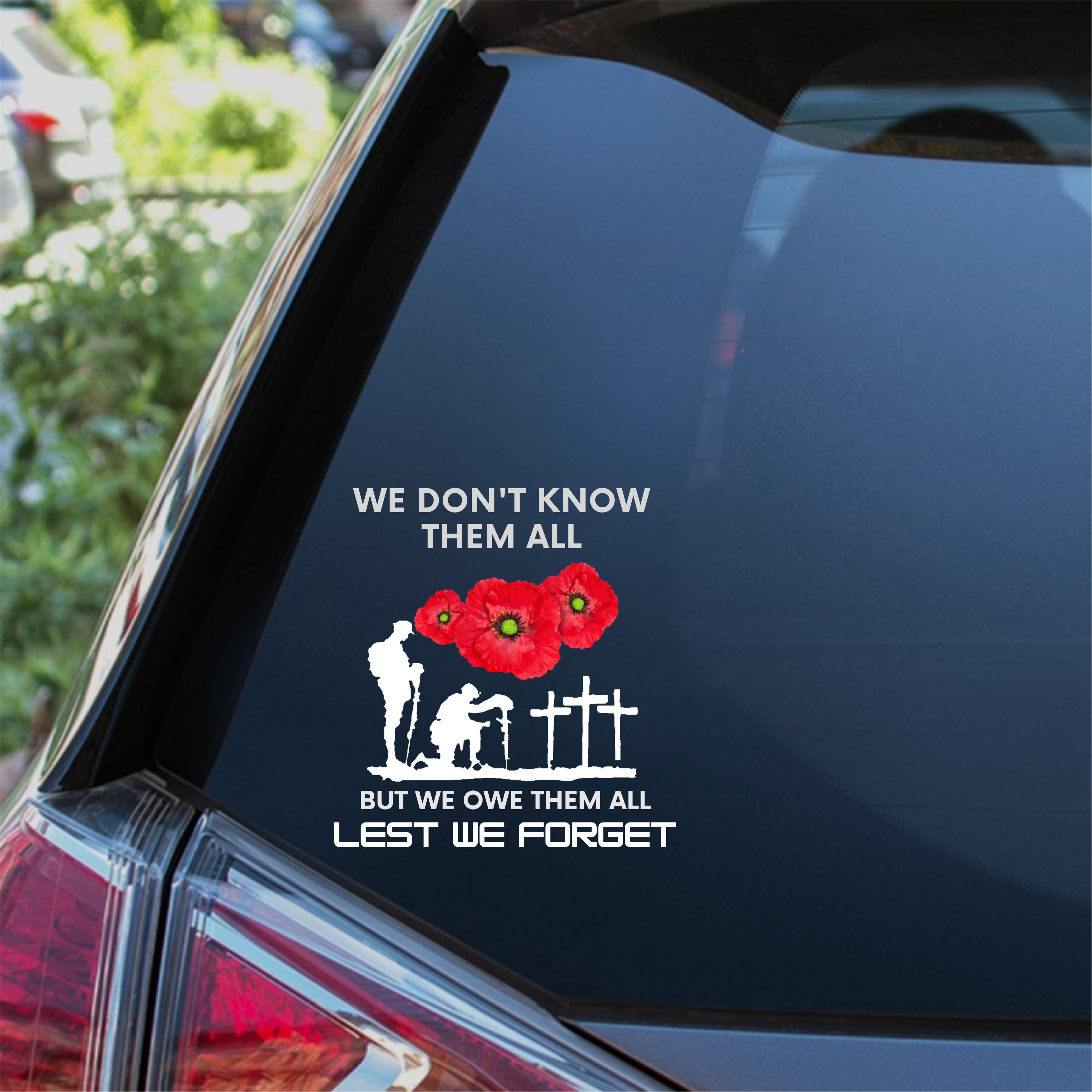 Honor and Remember Our Heroes Car Decal