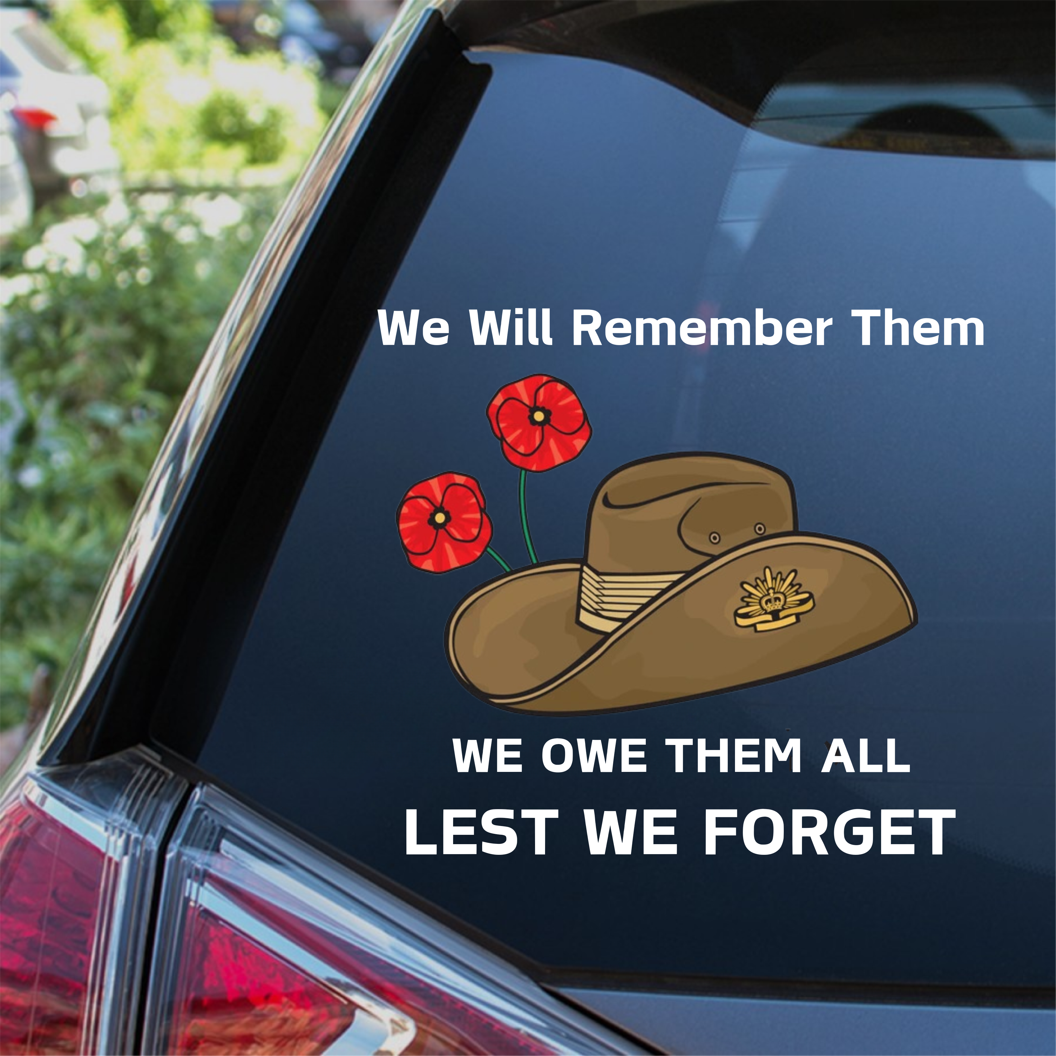 Honor and Remember Our Heroes Car Decal
