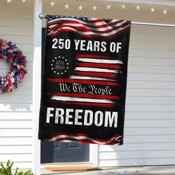 250 Years of Freedom Semiquincentennial Decor, 1776 2026 We The People Patriotic Flag