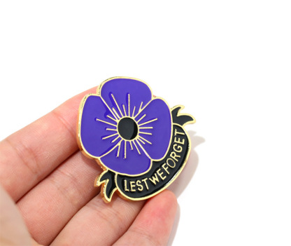 Lest We Forget Poppy Brooch
