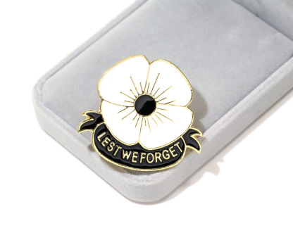 Lest We Forget Poppy Brooch