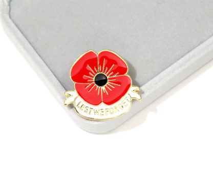Lest We Forget Poppy Brooch