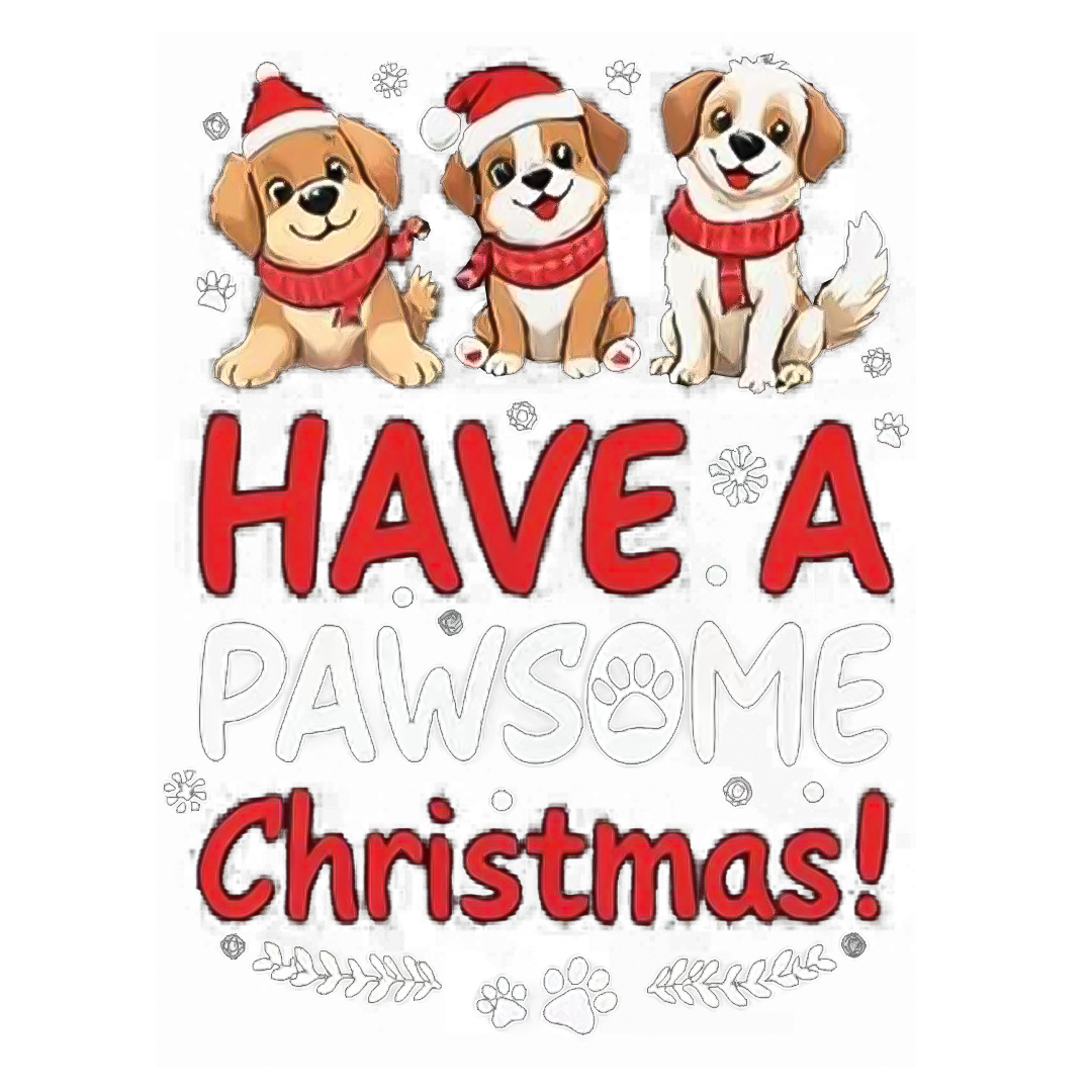Have A Pawsome Christmas Sticker