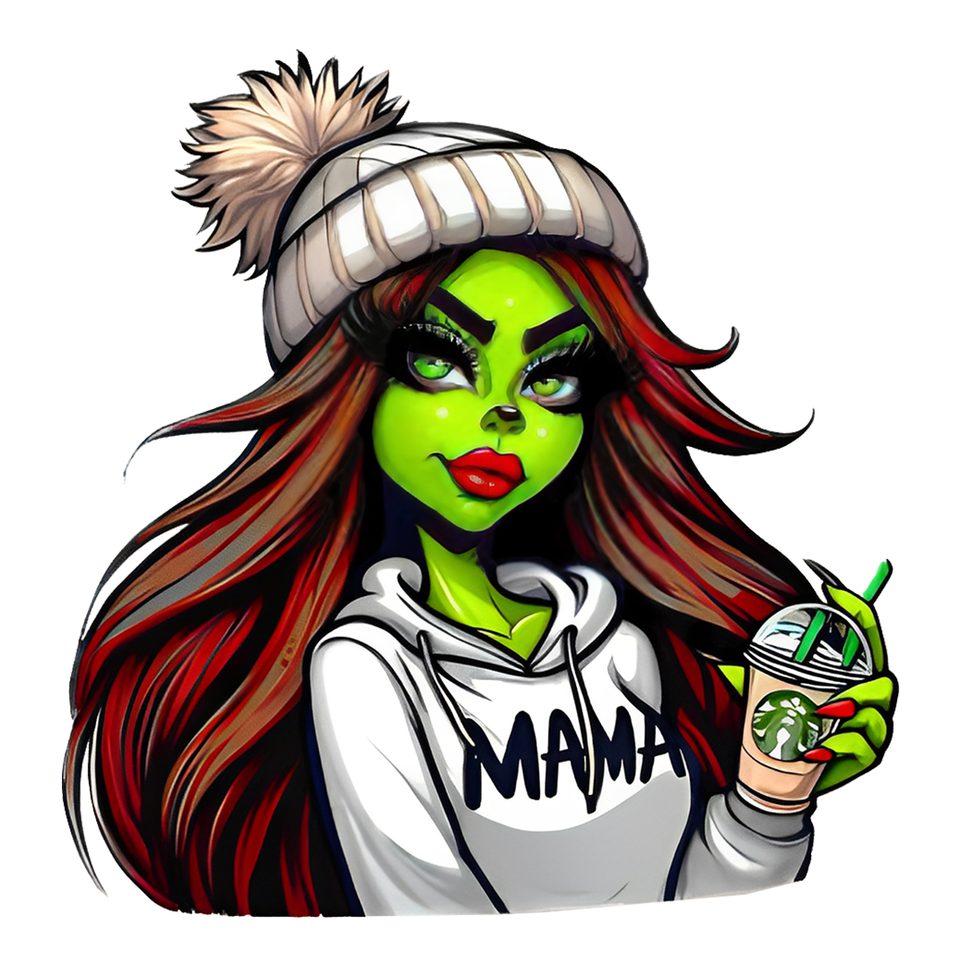 Mama Grinch Sticker