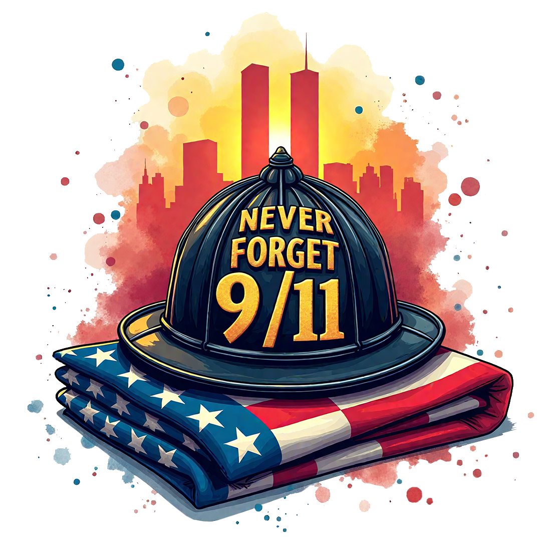 911 Patriot Day Never Forget Hat Sticker