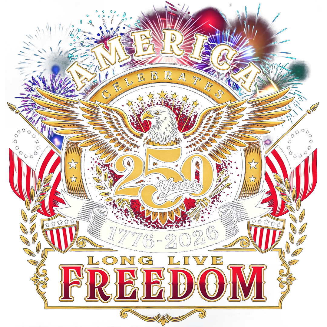America 250th Anniversary Eagle Car Decal – 1776–2026 Long Live Freedom Patriotic Sticker