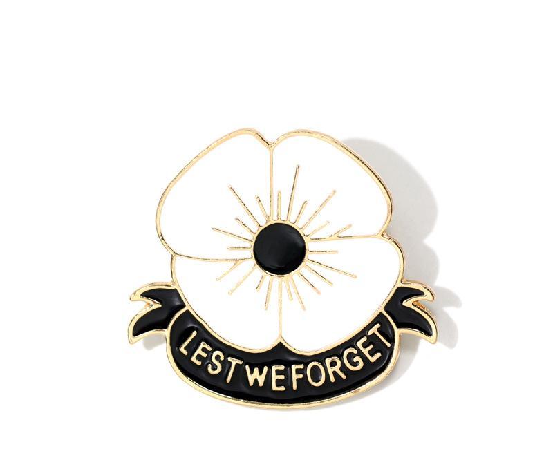 Lest We Forget Poppy Brooch