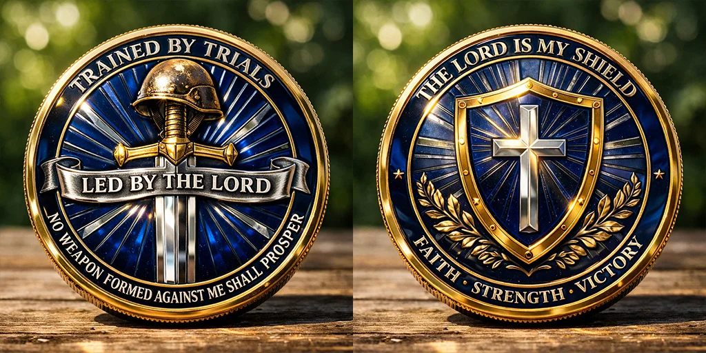 Faith & Strength Christian Challenge Coin