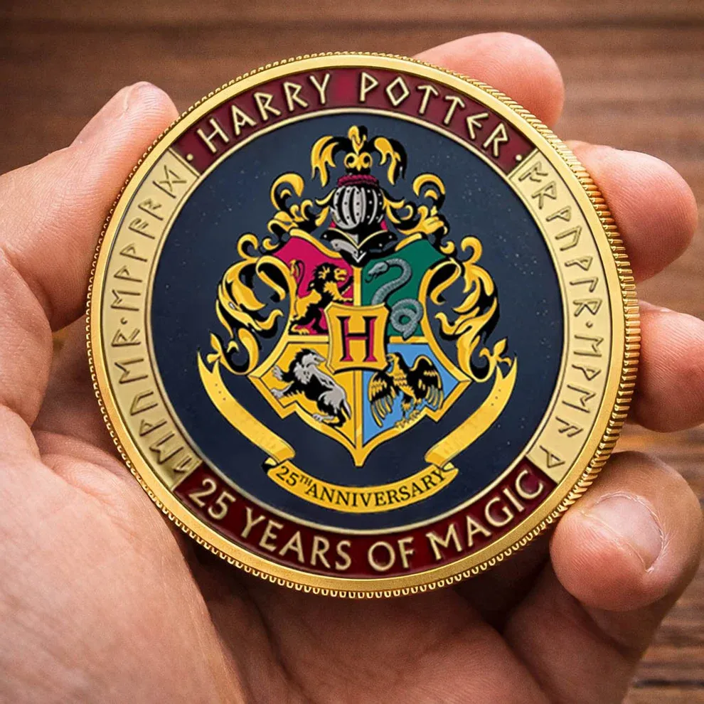 Harry Potter 25 Years Of Magic Printed Commemorative Coin