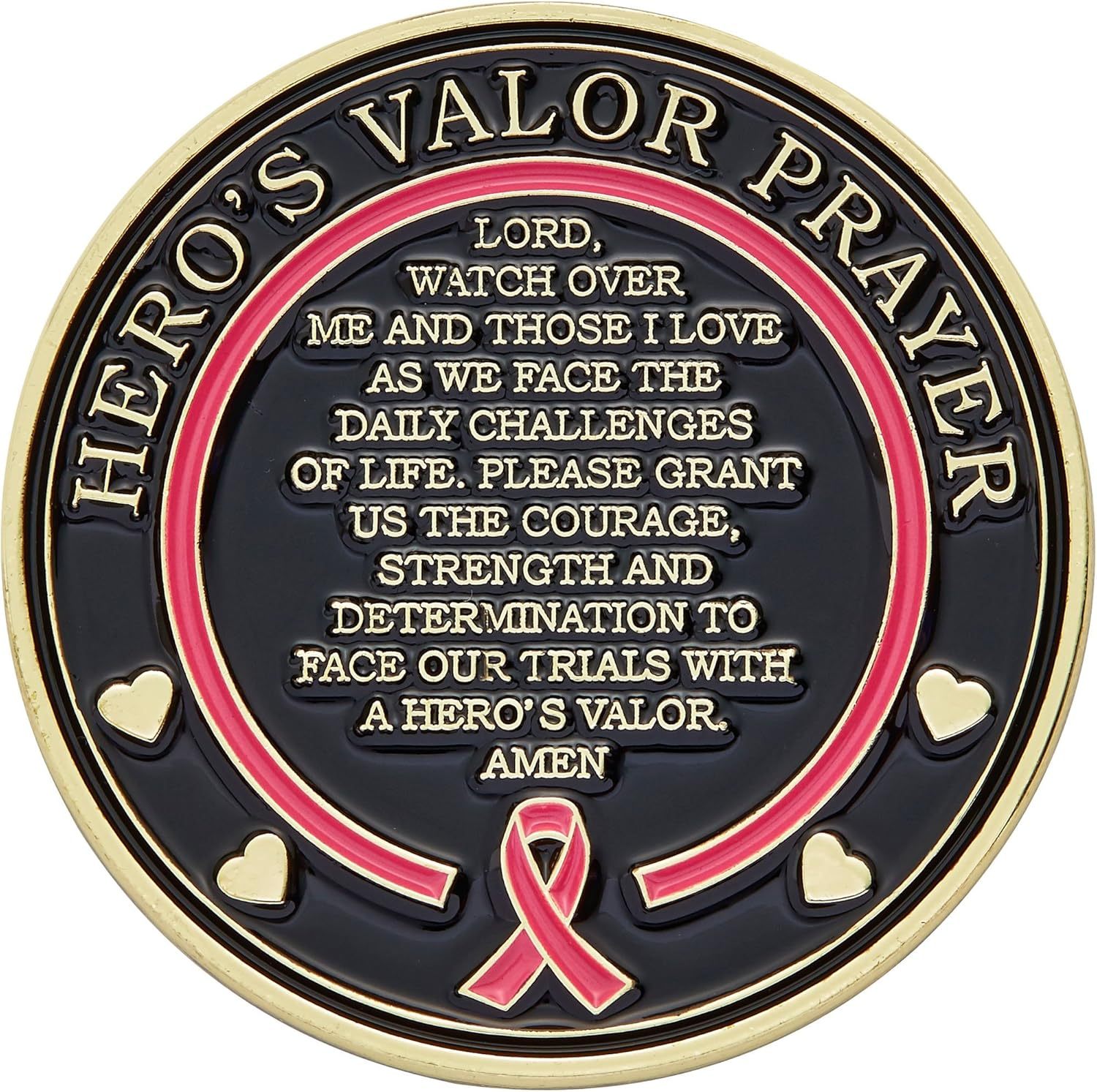Hero's Valor St. Agatha Matron Saint of Breast Cancer Challenge Coin