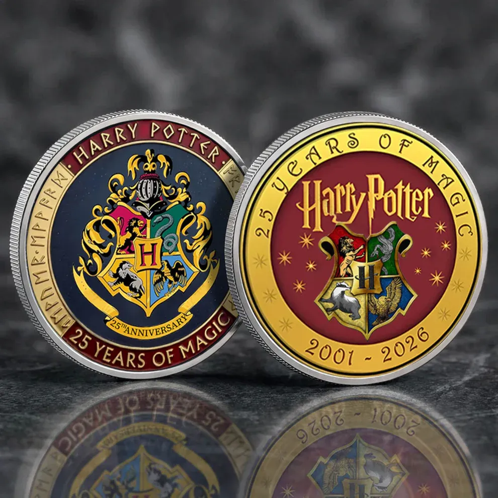 Harry Potter 25 Years Of Magic Printed Commemorative Coin