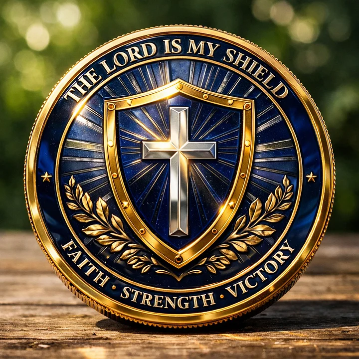 Faith & Strength Christian Challenge Coin
