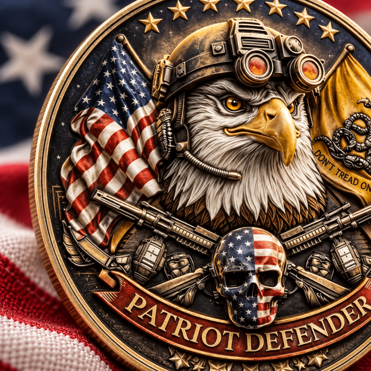 🦅 Carry the Spirit of a Defender-Patriot Defender Coin — American Warrior Collectible