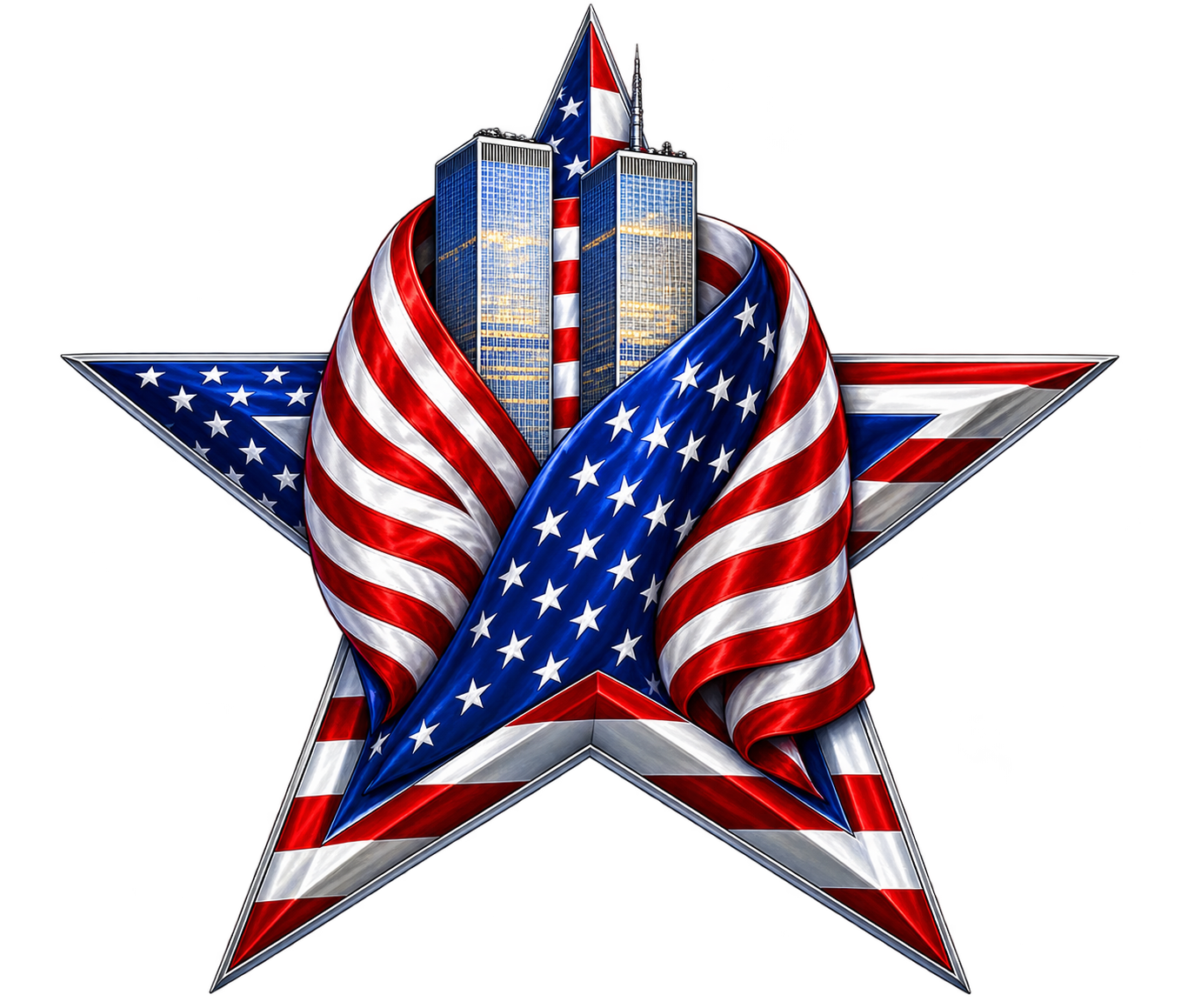 9/11 Never Forget Patriotic Memorial Car Decal