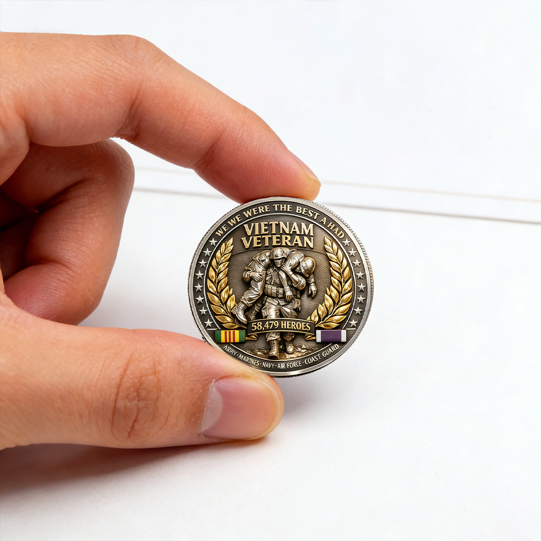 🏆Flash Sale 60% OFF - 🛩️🎖️Vietnam Veteran Tribute Coin – 58,479 Heroes