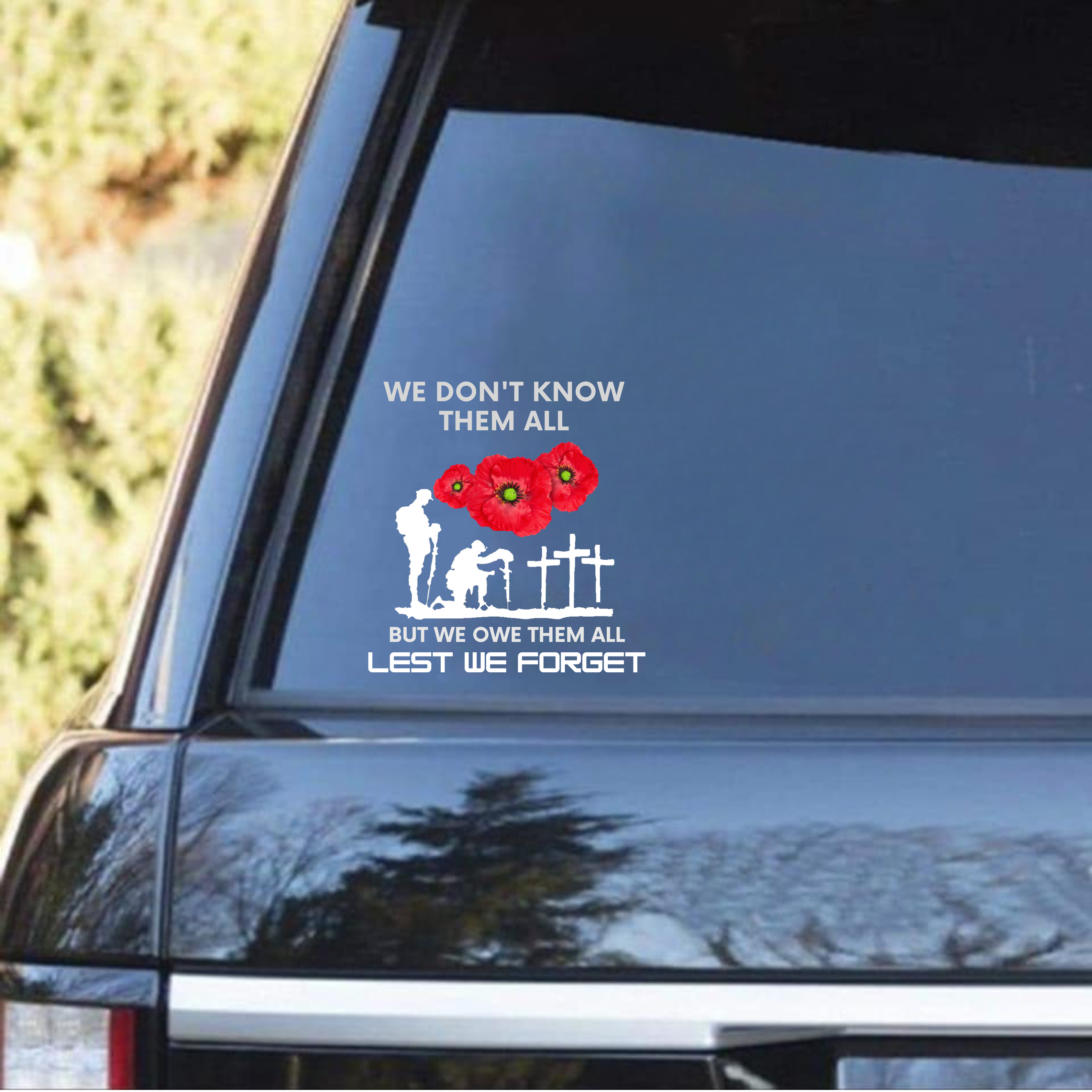 Honor and Remember Our Heroes Car Decal