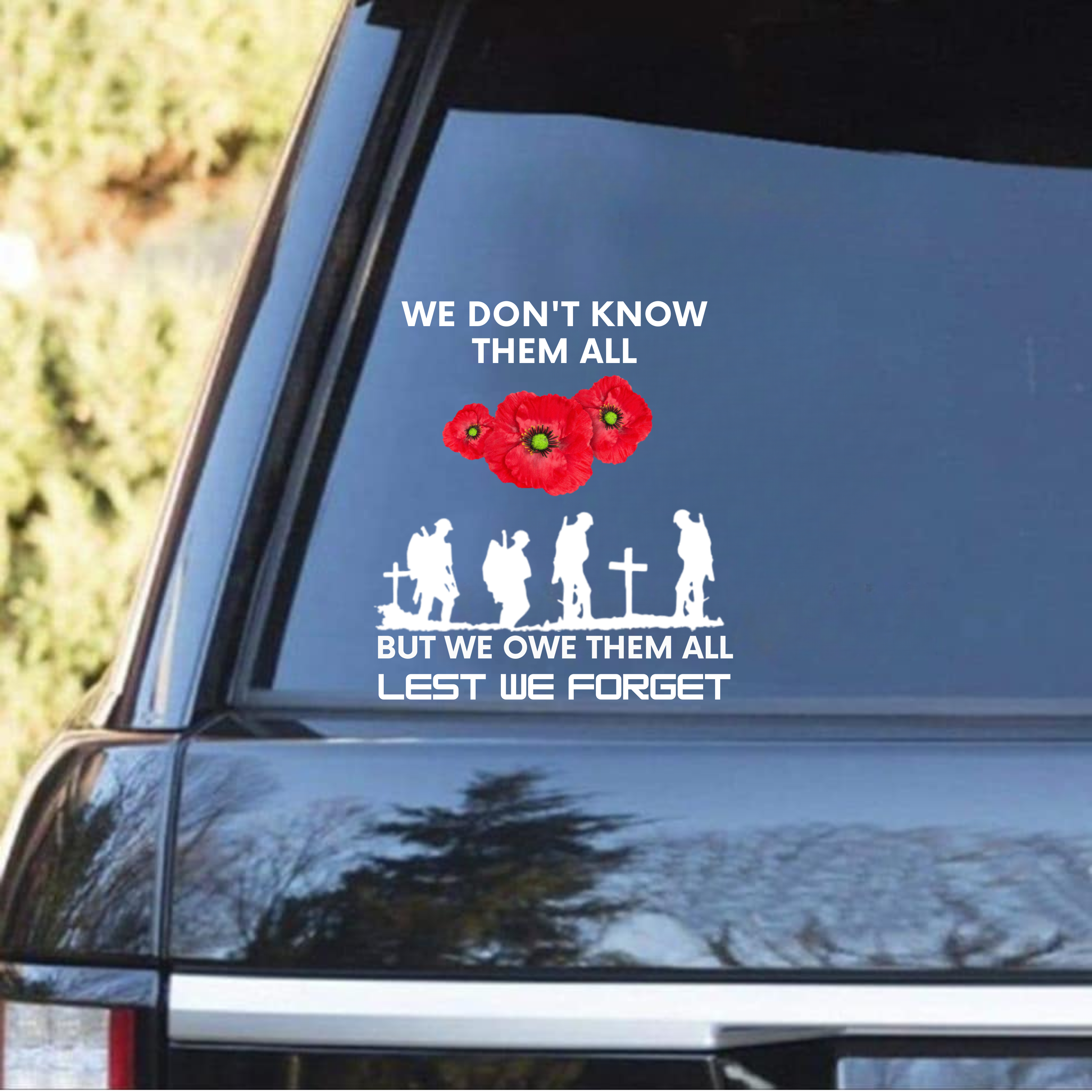 Honor and Remember Our Heroes Car Decal