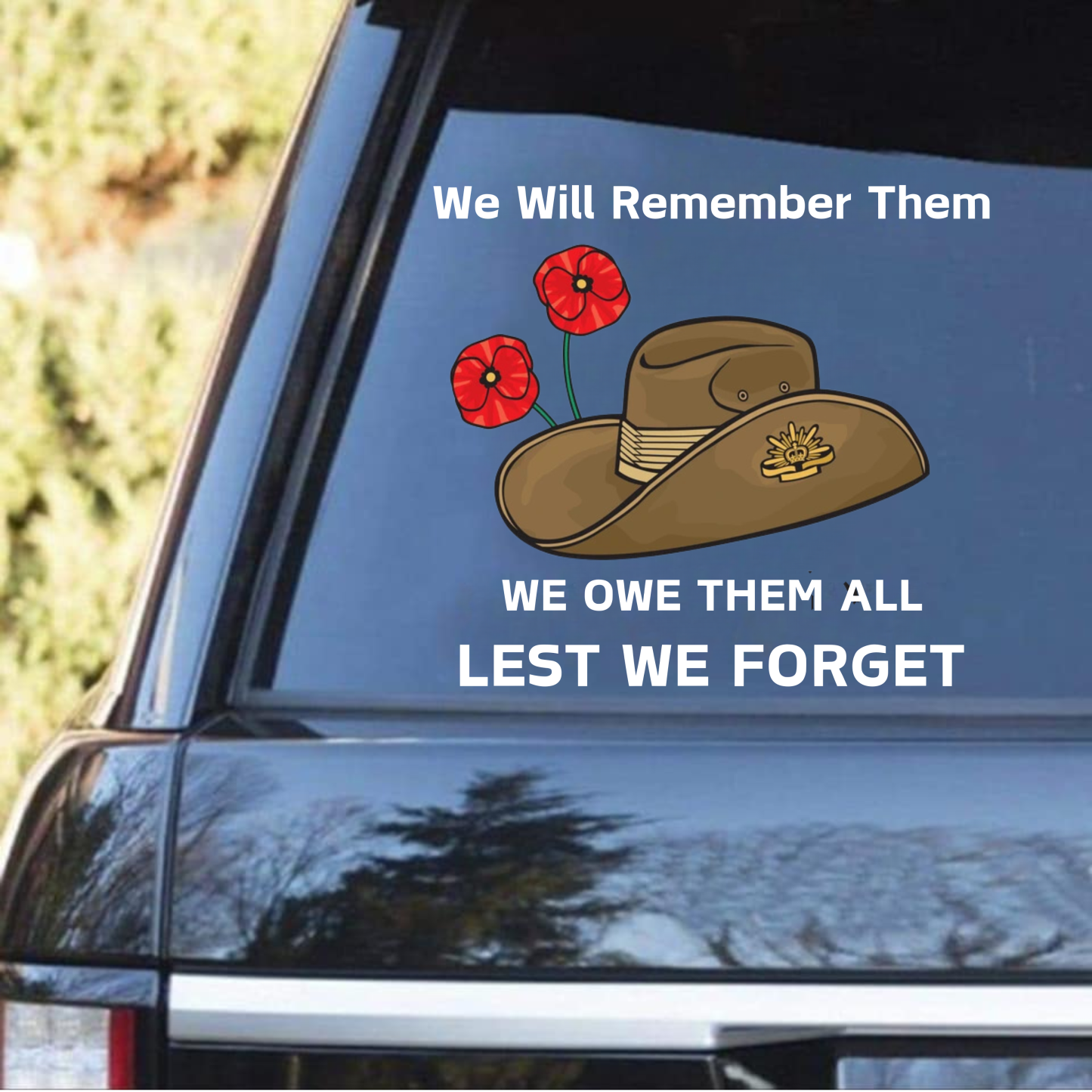 Honor and Remember Our Heroes Car Decal