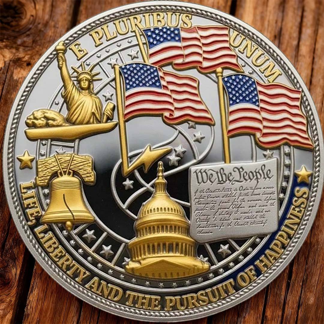 Flash Sale 60% OFF -“250 Years of Freedom” – America Semiquincentennial Commemorative Coin (1776–2026) 🇺🇸🪙