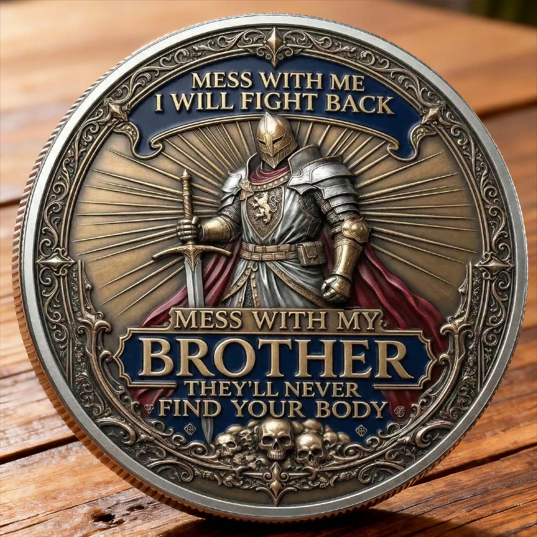 🏆Last Day 60% OFF - Brotherhood Warriors Commemorative Challenge Coin ⚔️🛡️🪙