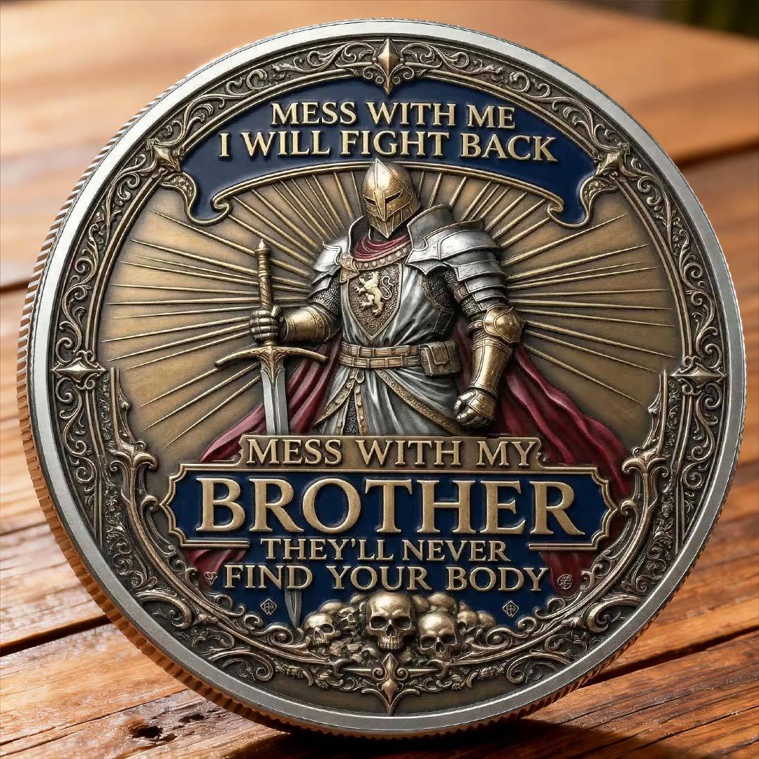 🏆Last Day 60% OFF - Brotherhood Warriors Commemorative Challenge Coin ⚔️🛡️🪙