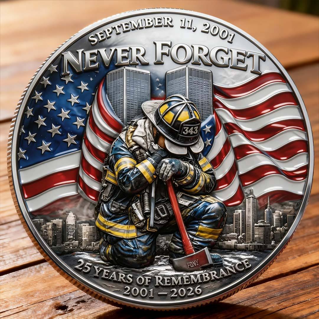 🕯️🙏9/11 Remembrance Coin – 25th Anniversary Tribute Edition 