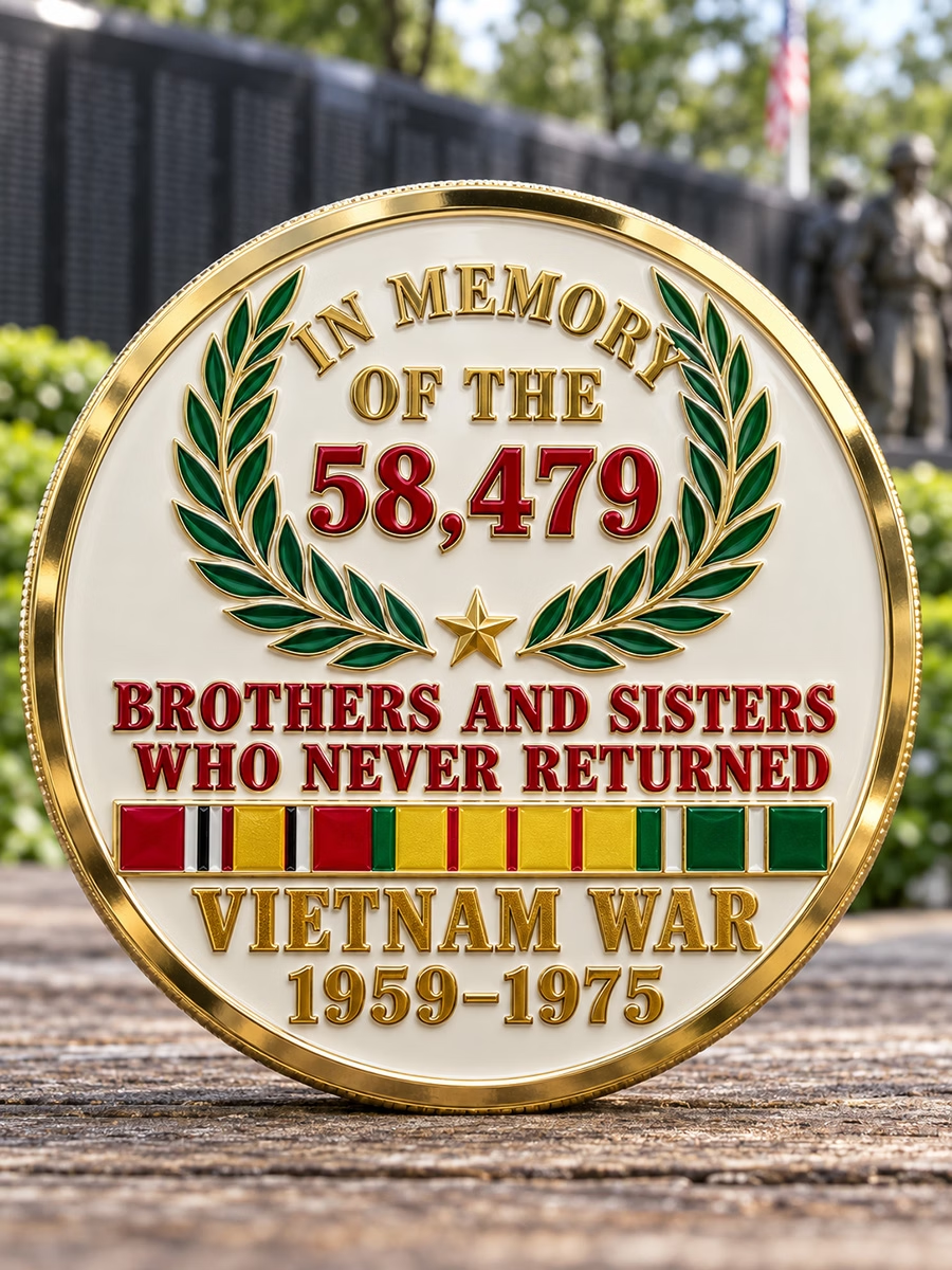 🎖️ Forever Remembered — Vietnam War Memorial Commemorative Medallion