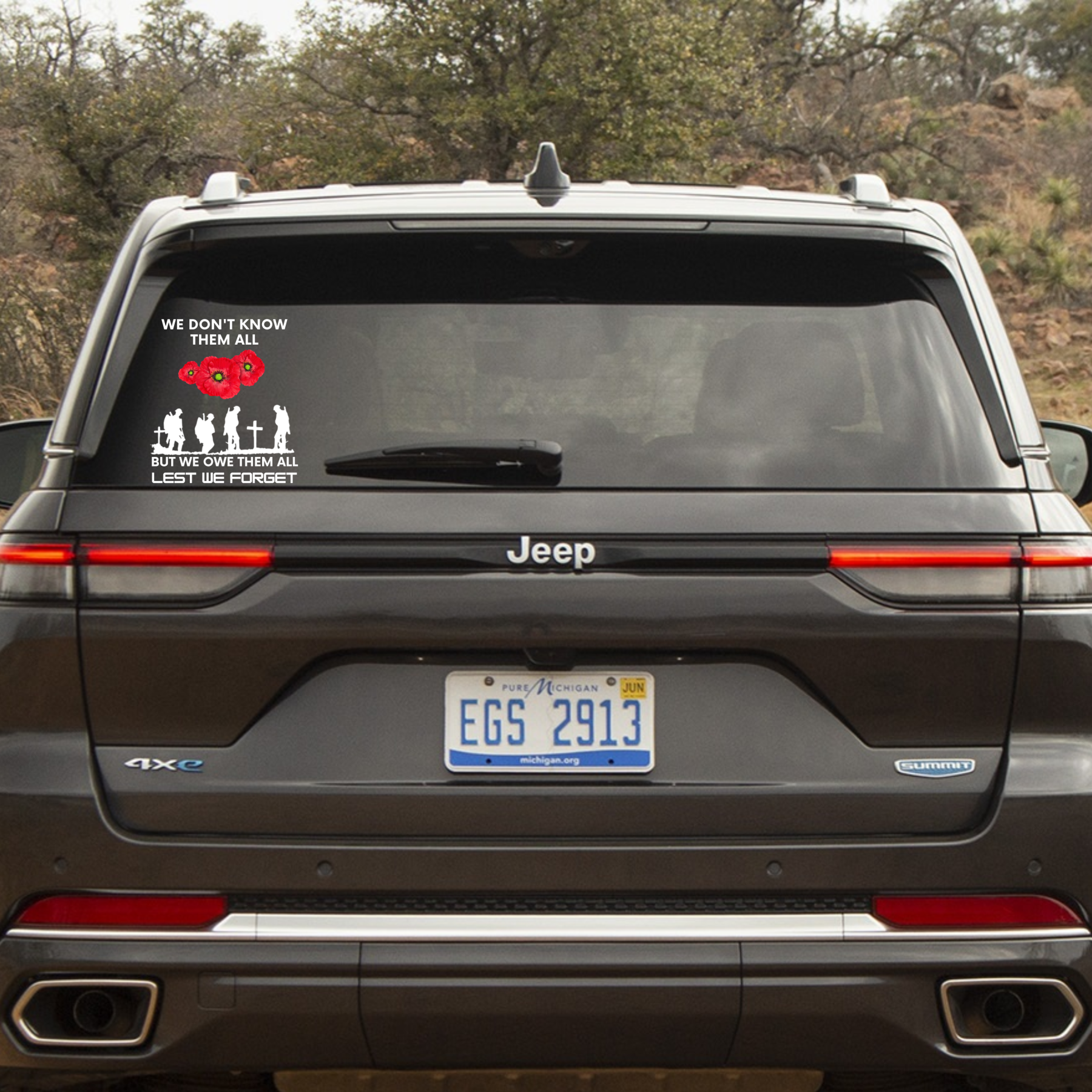 Honor and Remember Our Heroes Car Decal