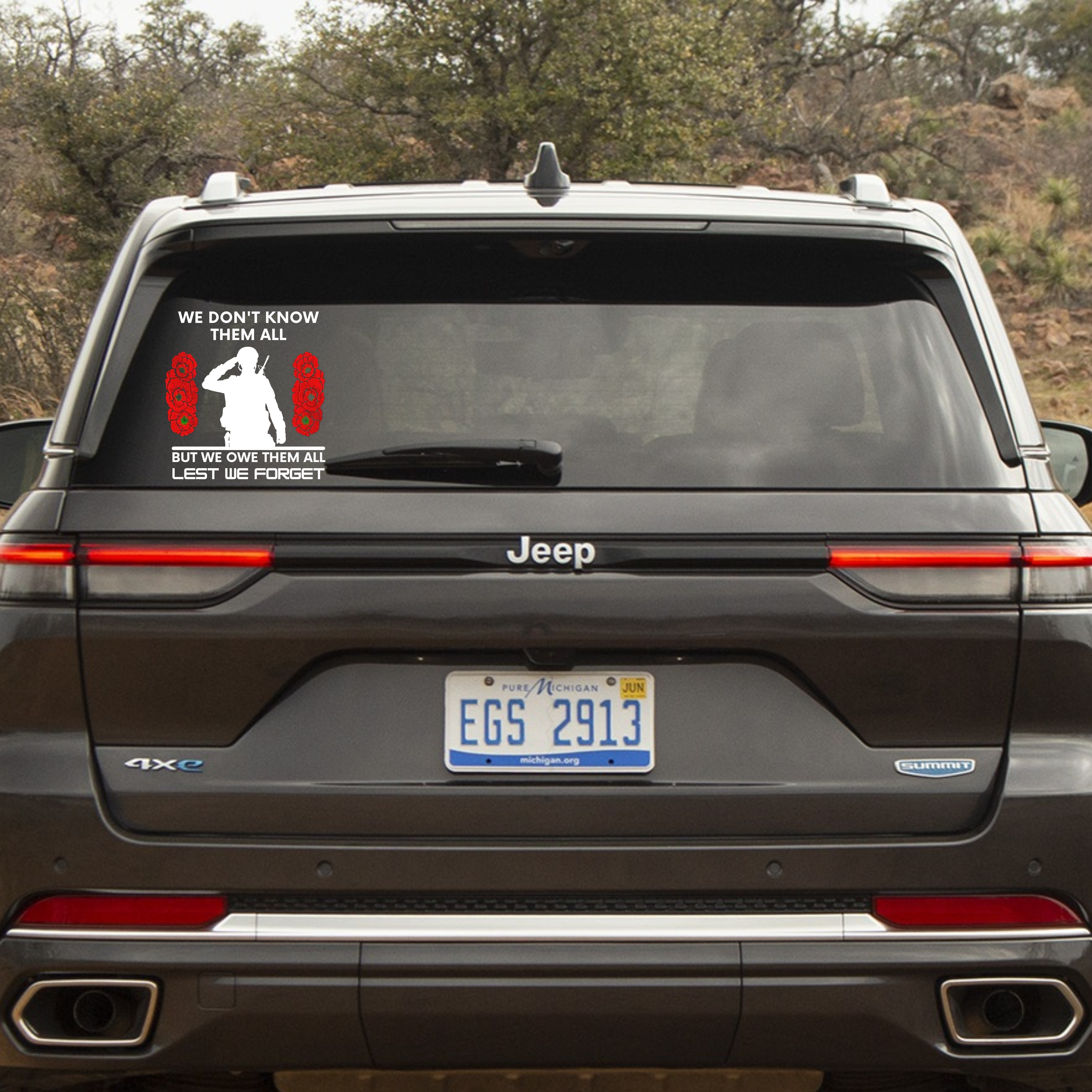 Honor and Remember Our Heroes Car Decal