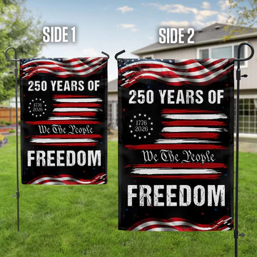250 Years of Freedom Semiquincentennial Decor, 1776 2026 We The People Patriotic Flag