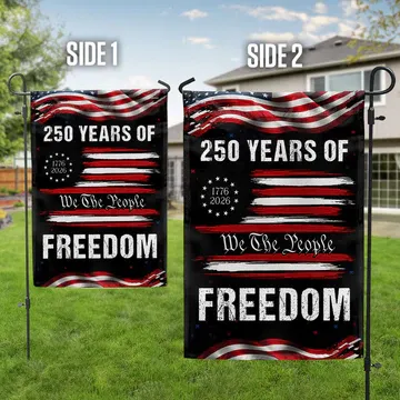 250 Years of Freedom Semiquincentennial Decor, 1776 2026 We The People Patriotic Flag