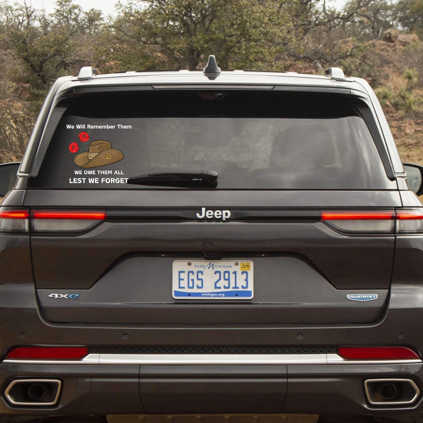 Honor and Remember Our Heroes Car Decal