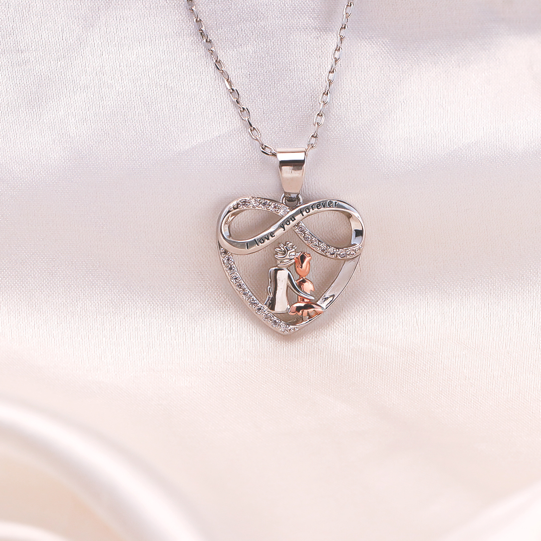 For Granddaughter - S925 You Will Always Have Me And I Will Always Have You Heart Necklace
