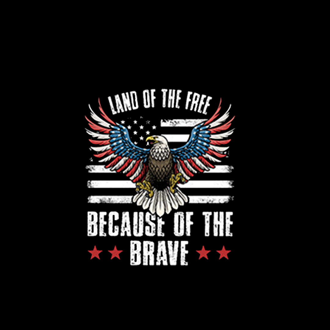 Land of the Free Because of the Brave Veterans Stickers-Memorial Day Sticker