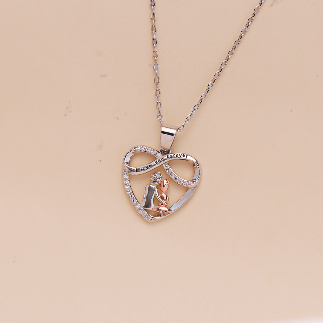 For Granddaughter - S925 You Will Always Have Me And I Will Always Have You Heart Necklace