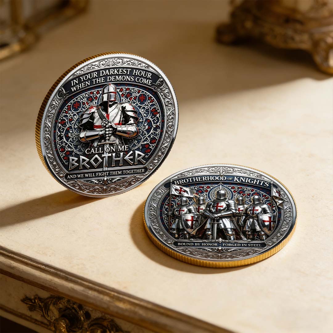 ⚡️Last Day 60% OFF - Brotherhood of Knights Commemorative Coin ⚔️🪙🛡️